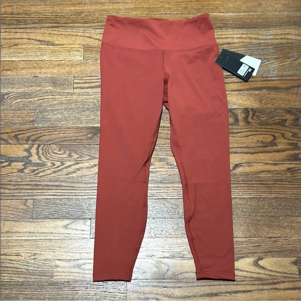 90 Degree By Reflex Women's High-Waist Rust Leggings - Picture 6 of 9